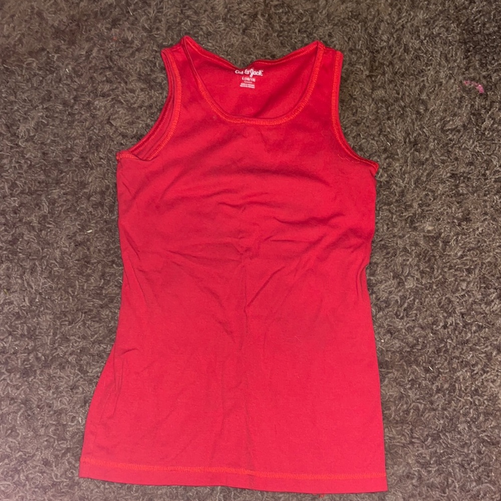 Red tank top